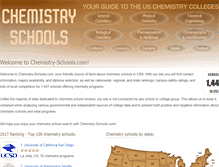 Tablet Screenshot of chemistry-schools.com